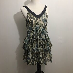 Kimchi Blue 3-Tier Ruffle Mini Dress: Size Medium